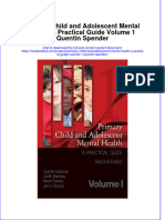 Textbook Primary Child and Adolescent Mental Health A Practical Guide Volume 1 Quentin Spender Ebook All Chapter PDF