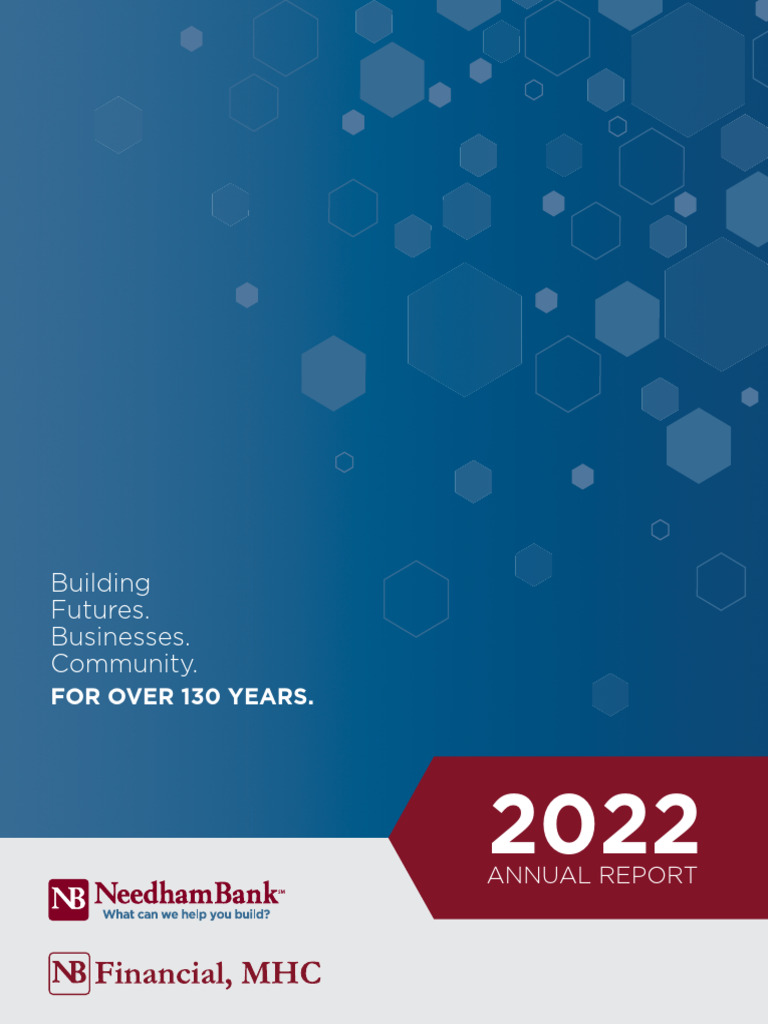2022 Needham Bank Annual Report | PDF | Equity (Finance) | Banks