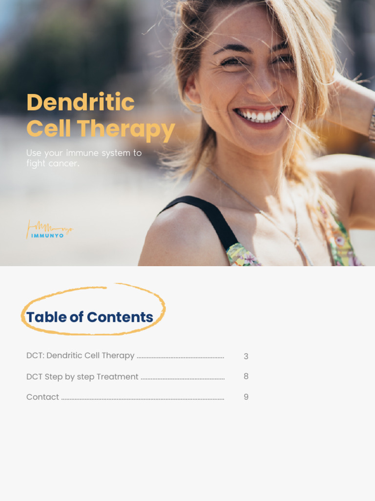 Immunyo Brochure 3 Pdf Immunotherapy Cancer