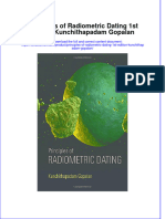 Download textbook Principles Of Radiometric Dating 1St Edition Kunchithapadam Gopalan ebook all chapter pdf 
