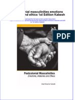 Textbook Postcolonial Masculinities Emotions Histories and Ethics 1St Edition Kabesh Ebook All Chapter PDF