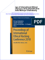 Textbook Proceedings of International Ethical Hacking Conference 2018 Ehacon 2018 Kolkata India Mohuya Chakraborty Ebook All Chapter PDF