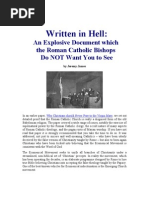 Written in Hell - An Explosive Document Which the Roman Catholic Bishops Do NOT Want You to See