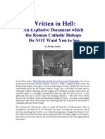 Written in Hell - An Explosive Document Which The Roman Catholic Bishops Do NOT Want You To See
