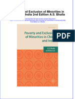 Textbook Poverty and Exclusion of Minorities in China and India 2Nd Edition A S Bhalla Ebook All Chapter PDF