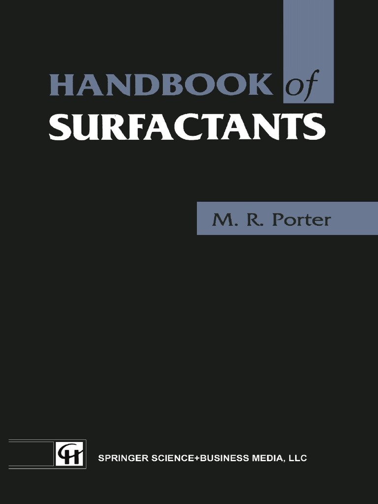 Handbook of Surfactants (Z-Lib - Io) | PDF | Surfactant
