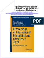 PDF Proceedings of International Ethical Hacking Conference 2019 Ehacon 2019 Kolkata India Mohuya Chakraborty Ebook Full Chapter