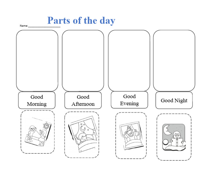 Parts of the Day Explained | PDF