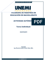 Unidad 1 Actividad Autónoma - Tarea 1