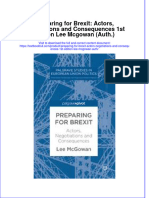 Textbook Preparing For Brexit Actors Negotiations and Consequences 1St Edition Lee Mcgowan Auth Ebook All Chapter PDF