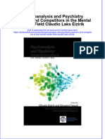 Textbook Psychoanalysis and Psychiatry Partners and Competitors in The Mental Health Field Claudio Laks Eizirik Ebook All Chapter PDF