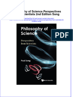 Full Chapter Philosophy of Science Perspectives From Scientists 2Nd Edition Song PDF