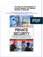 Download textbook Private Security An Introduction To Principles And Practice 1St Edition Charles P Nemeth ebook all chapter pdf 
