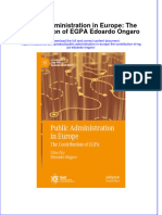 Textbook Public Administration in Europe The Contribution of Egpa Edoardo Ongaro Ebook All Chapter PDF