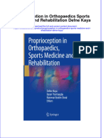 Textbook Proprioception in Orthopaedics Sports Medicine and Rehabilitation Defne Kaya Ebook All Chapter PDF