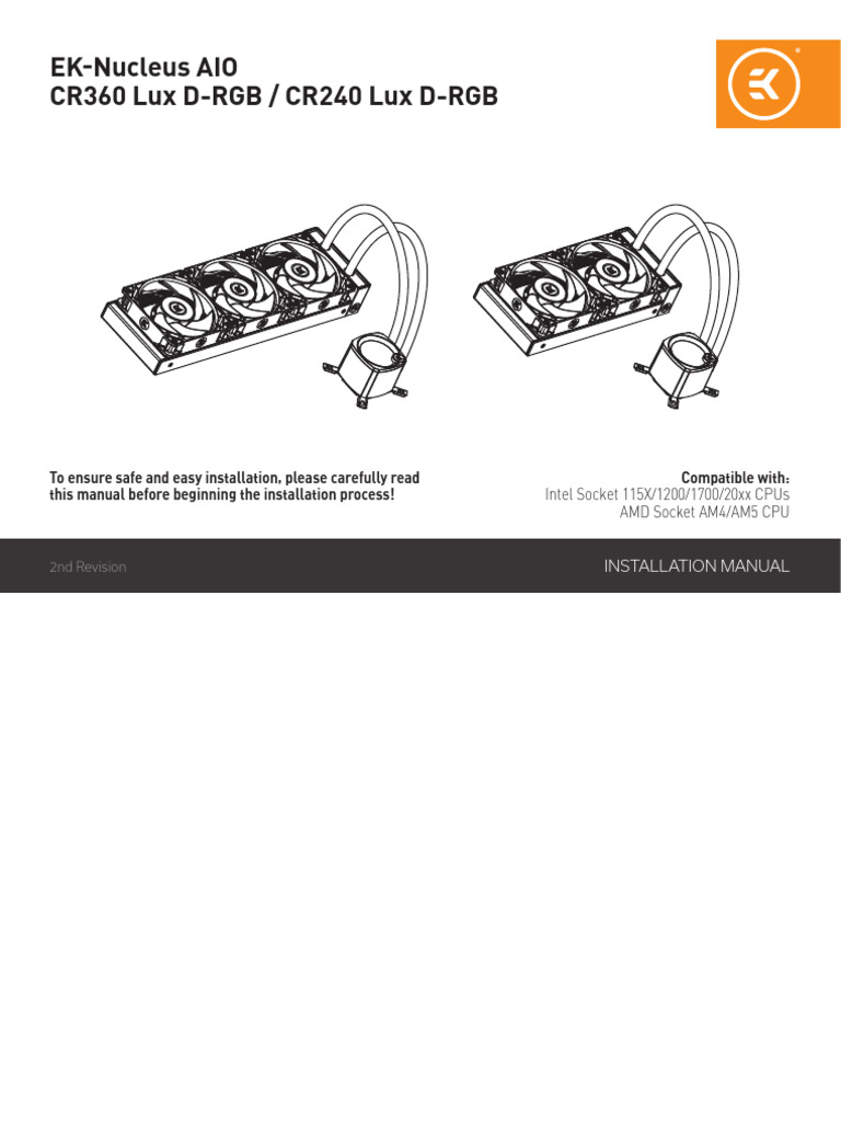 EK-Nucleus AIO Installation Guide | PDF | Electrical Connector ...