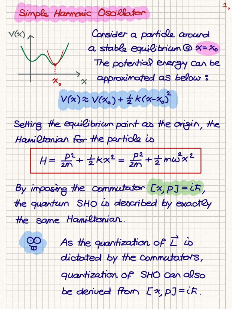 Quantum Simple Harmonic Oscillator Analysis | PDF | Normal Mode ...