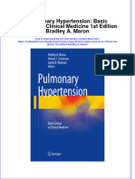 Textbook Pulmonary Hypertension Basic Science To Clinical Medicine 1St Edition Bradley A Maron Ebook All Chapter PDF