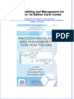 Download textbook Process Modeling And Management For Healthcare 1St Edition Carlo Combi ebook all chapter pdf 