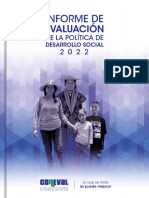 Informe de Evaluación, Política Social 2022