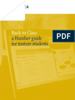 Back To Class: A Humber Guide For Mature Students
