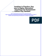 Download textbook Professionalism In Practice Key Directions In Higher Education Learning Teaching And Assessment 1St Edition Kay Sambell ebook all chapter pdf 