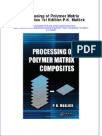Textbook Processing of Polymer Matrix Composites 1St Edition P K Mallick Ebook All Chapter PDF