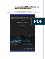 Download textbook Quantitative Analysis Of Market Data 1St Edition Adam Grimes ebook all chapter pdf 