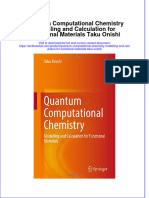 Download textbook Quantum Computational Chemistry Modelling And Calculation For Functional Materials Taku Onishi ebook all chapter pdf 