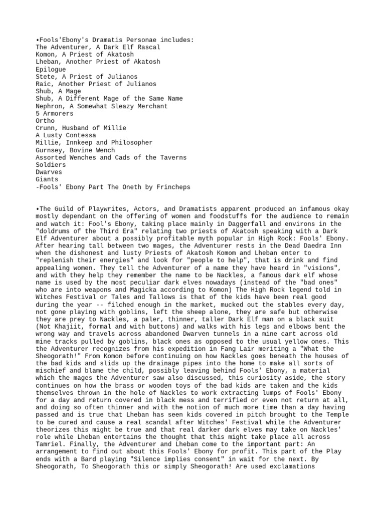 Tesii daggerfall lore fools ebony pdf