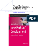 PDF New Paths of Development Perspectives From The Global South 1St Edition Rahma Bourqia Ebook Full Chapter