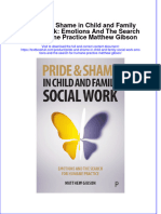 PDF Pride and Shame in Child and Family Social Work Emotions and The Search For Humane Practice Matthew Gibson Ebook Full Chapter