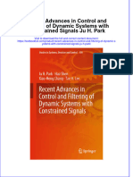 Textbook Recent Advances in Control and Filtering of Dynamic Systems With Constrained Signals Ju H Park Ebook All Chapter PDF