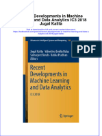 Download textbook Recent Developments In Machine Learning And Data Analytics Ic3 2018 Jugal Kalita ebook all chapter pdf 