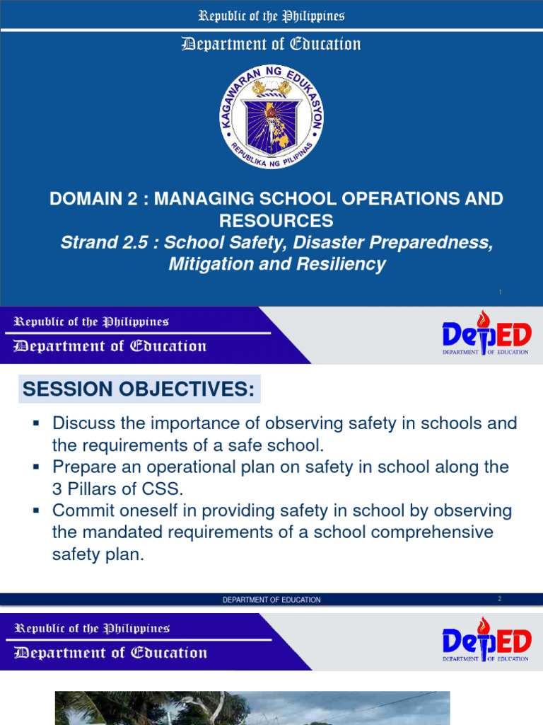 School Safety and Disaster Preparedness | PDF | Emergency Management ...