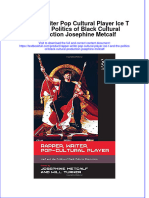 Textbook Rapper Writer Pop Cultural Player Ice T and The Politics of Black Cultural Production Josephine Metcalf Ebook All Chapter PDF