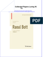 Textbook Raoul Bott Collected Papers Loring W Tu Ebook All Chapter PDF