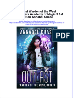 Download full chapter Outlast Warden Of The West Spellslingers Academy Of Magic 3 1St Edition Annabel Chase pdf docx