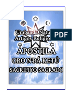 APOSTILA ORO N'PÁ KETÚ - SACRIFICO SAGRADO+ÁUDIO)