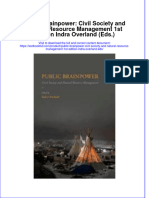Textbook Public Brainpower Civil Society and Natural Resource Management 1St Edition Indra Overland Eds Ebook All Chapter PDF