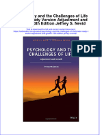Textbook Psychology and The Challenges of Life Binder Ready Version Adjustment and Growth 13Th Edition Jeffrey S Nevid Ebook All Chapter PDF
