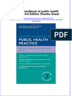 Textbook Oxford Handbook of Public Health Practice 3Rd Edition Charles Guest Ebook All Chapter PDF