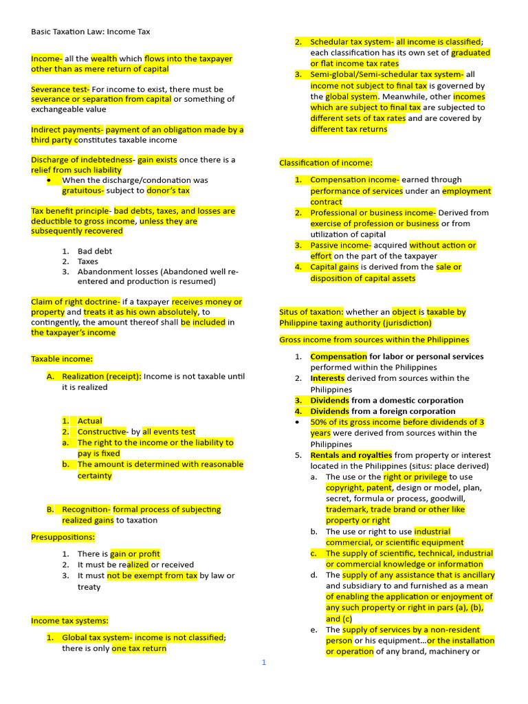 Income Tax | PDF | Taxes | Tax Deduction