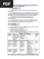 Understanding the Teaching Profession | PDF | Teachers | Profession