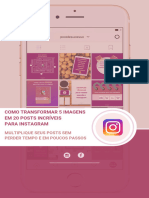 Ebook Como Transformar 5 Templates em 20 Posts Incríveis para o Instagram - Amanda