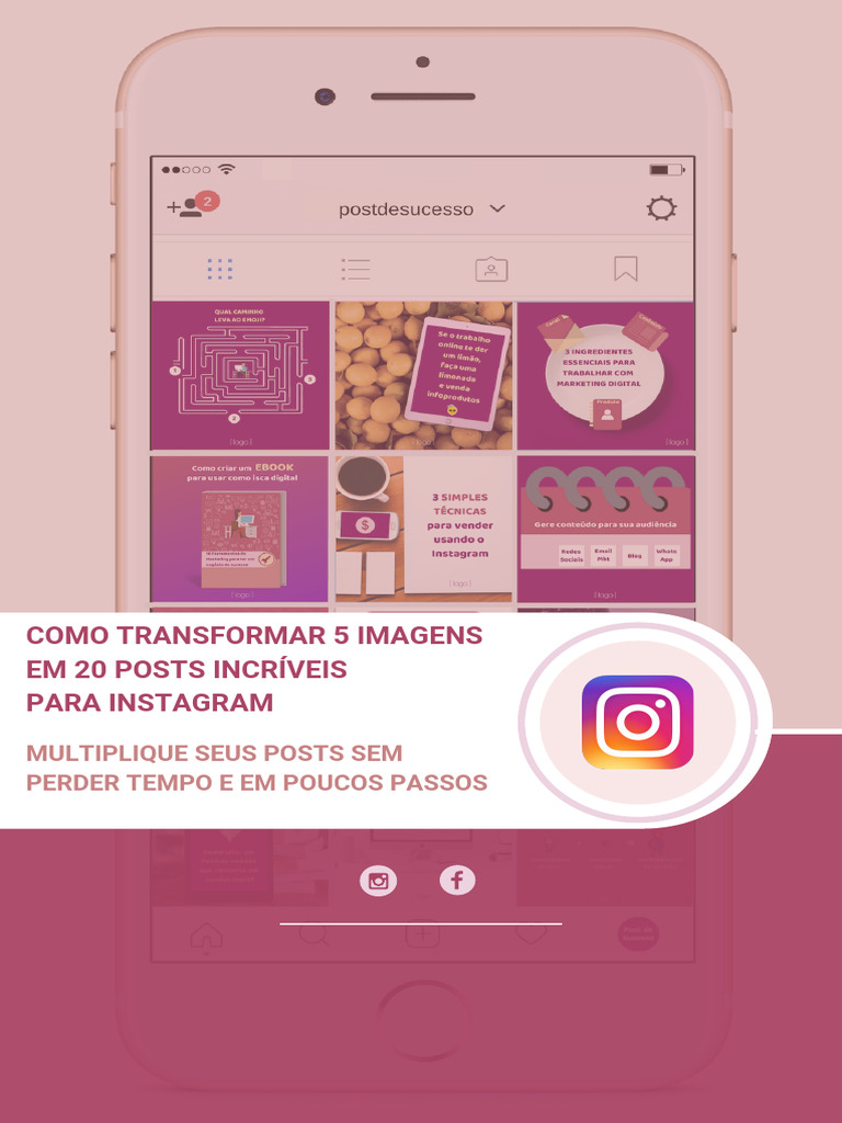 Ebook Como Transformar 5 Templates em 20 Posts Incríveis para o ...