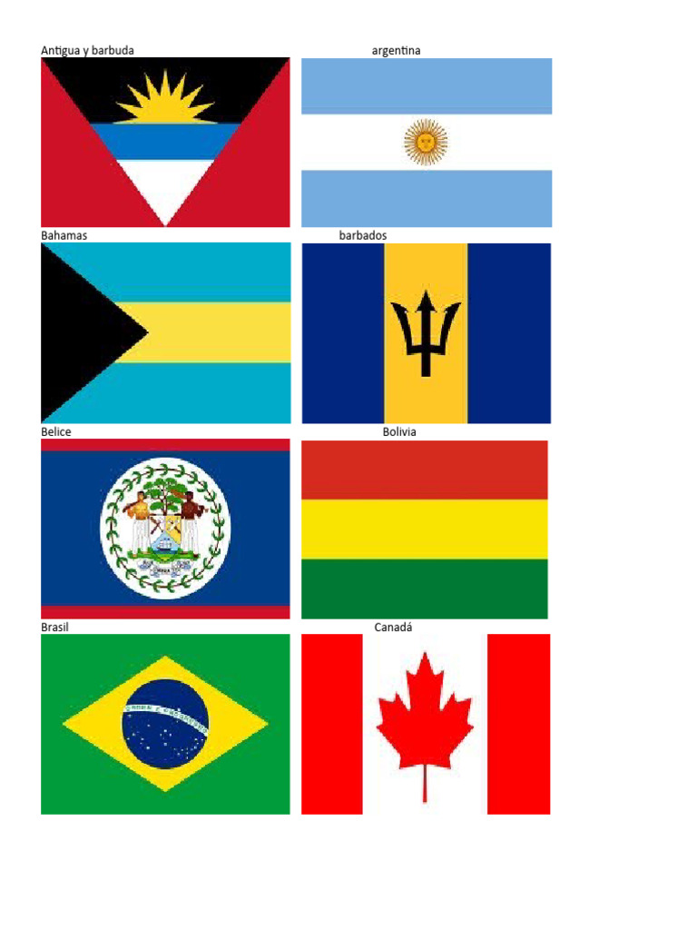 Banderas y Monedas de America | PDF