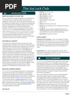 Themes in The Joy Luck Club | PDF