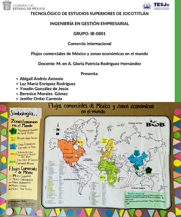 Flujos Comerciales de México y Zonas Económicas en El Mundo | PDF