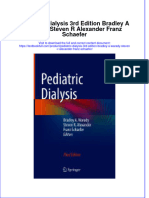 Full Chapter Pediatric Dialysis 3Rd Edition Bradley A Warady Steven R Alexander Franz Schaefer PDF
